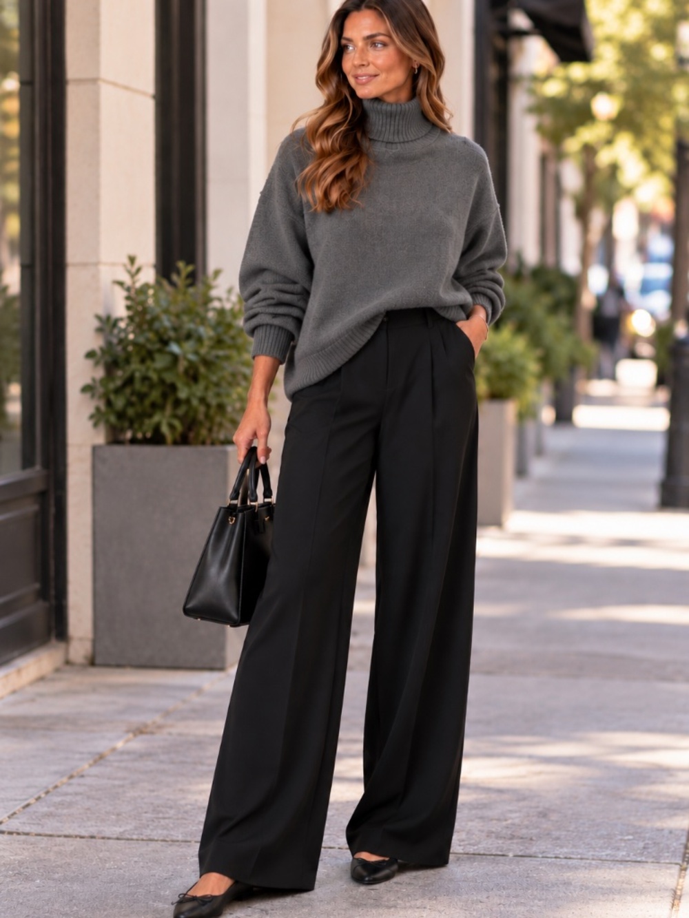 ***NEW*** Haver & Blair Black Wide-Leg Relaxed Trousers Size S